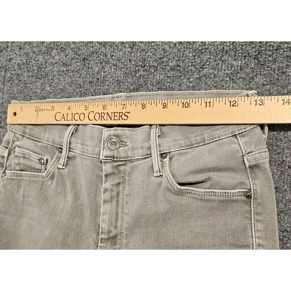Mother High Waisted Looker Ankle Fray Size 27 Gray Finders Keepers - Picture 6 of 12